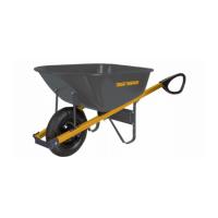 6 CUFT Steel 1-Wheel Wheelbarrow