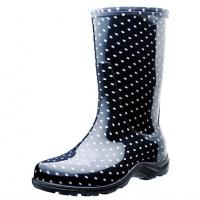 Polka Dot Black Slogger Boot